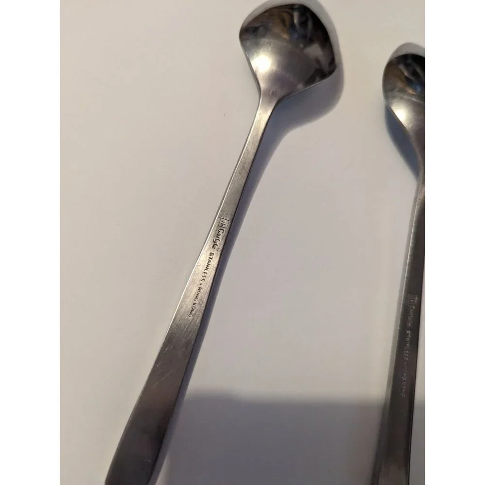 VTG CARLYLE Hong Kong stainless‎ cameo pattern lot 3teaspoons replacement